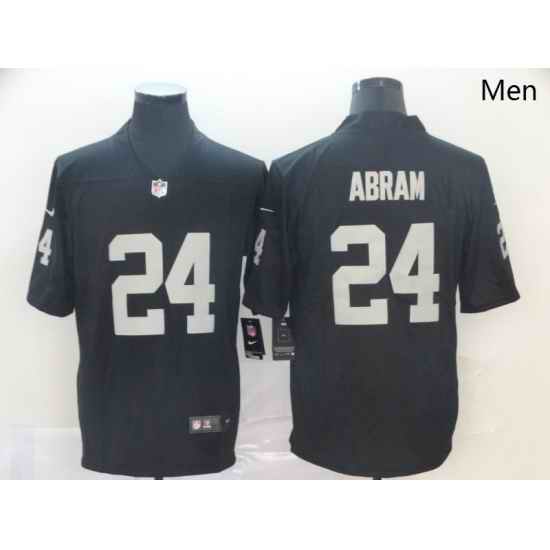 Nike Raiders 24 Johnathan Abram Black Vapor Untouchable Limited Jersey
